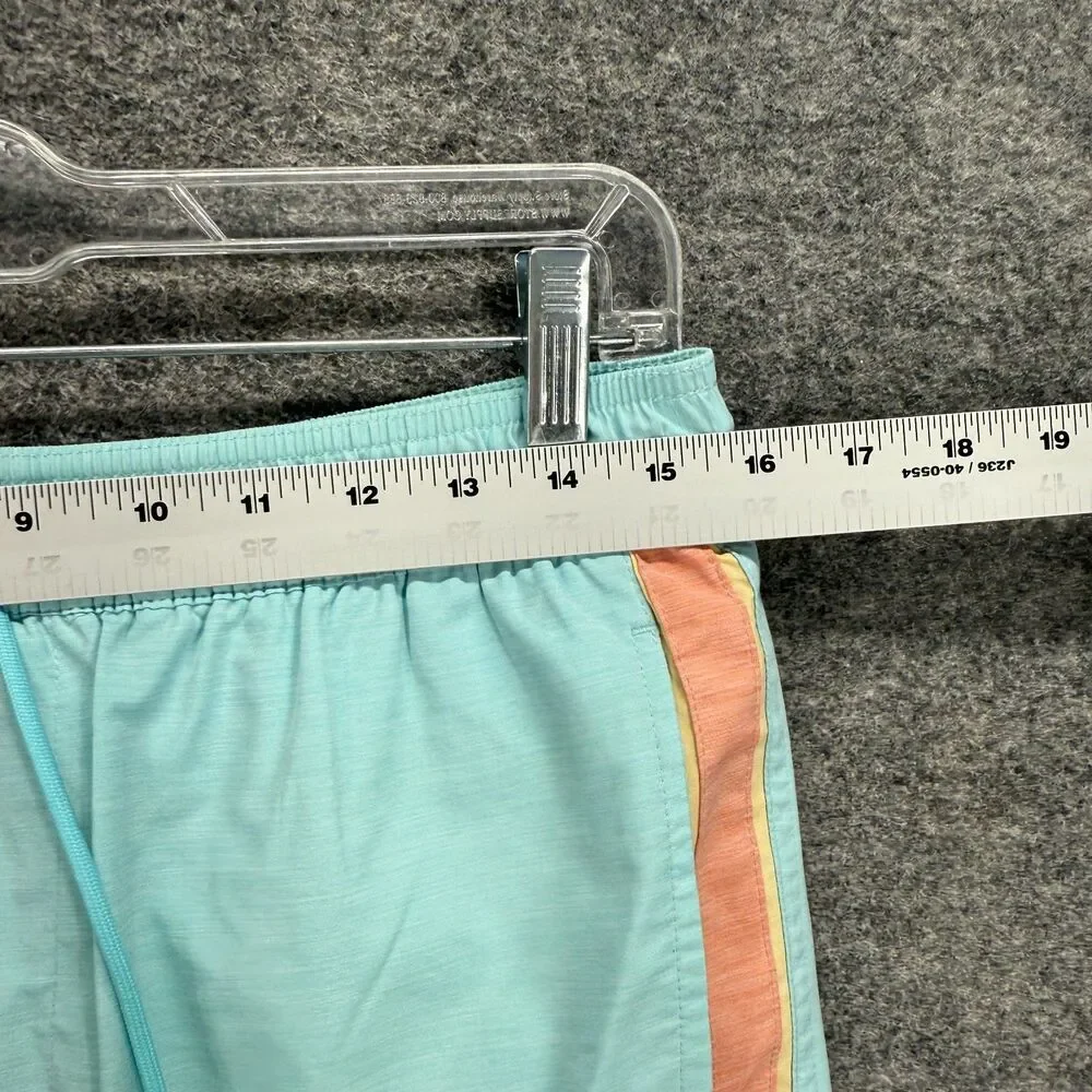 Rown Swim Shorts Trunks Men M Medium Blue Drawstring Pockets High Rise Swimwear
